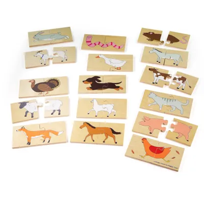 Obrázok produktu pre Bigjigs Toys Didaktické puzzle Zvieratá