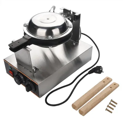 Image de Machine à gâteaux en forme d'œuf électrique, en acier inoxydable – appareil de cuisson pour gâteaux et pains, idéal pour la cuisine, appareil compact pour préparer des snacks