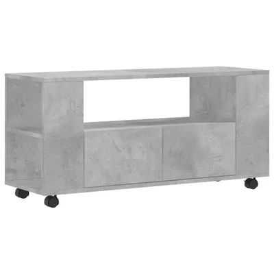 Zdjęcie produktu dla vidaXL Szafka pod TV betonowa szara 102x34,5x43 cm materiał drewnopochodny