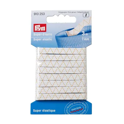 Obrázok produktu pre Guma super elastická, 7 mm, biela, 3 m