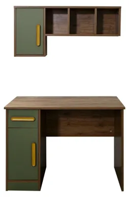 Produktbild von Computertisch für das Kinderzimmer Holztische Möbel Schreibtisch Braun