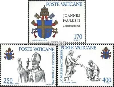 Produktbild von Briefmarken Vatikanstadt 1979 Mi 736-738 (kompl.Ausg.) postfrisch Johannes Paul II.
