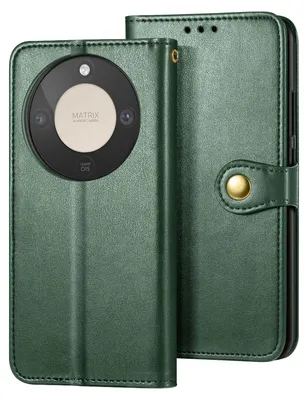 Immagine prodotto di Avizar, custodia a portafoglio con passante per Honor Magic 8 Lite, verde scuro