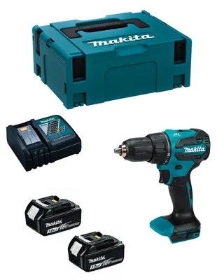 Produktbild von Schlagbohrschrauber MAKITA DHP490RFJ (2 x 3,0 Ah + DC18RC + MAKPAC 2)