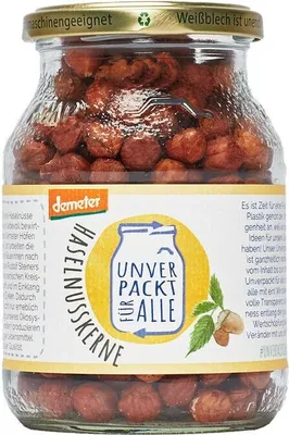 Produktbild von Unverpackt Umgedacht Haselnusskerne - demeter - 290g