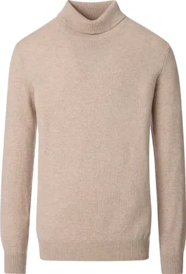 Produktbild von CASAMODA Herren Rollkragen-Pullover Regular Lammwollmix Beige XXL