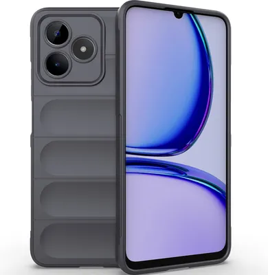 Produktbild von Handyhülle für Realme C55 Weich TPU Silikon Stossfest Anti-rutsch Hülle Dunkelgrau