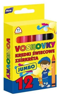 Obrázek produktu pro Trojhranné voskové pastelky Jumbo 12 barev