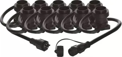 Produktbild von Emos DCPZ02, Leichte Dekorationskette, Schwarz, IP44, Schwarz, 10 Glühbirne(n), E27