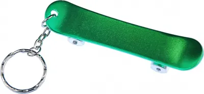 Produktbild von Skateboard Schlüsselanhänger Miniblings Anhänger Flaschenöffner Board grün