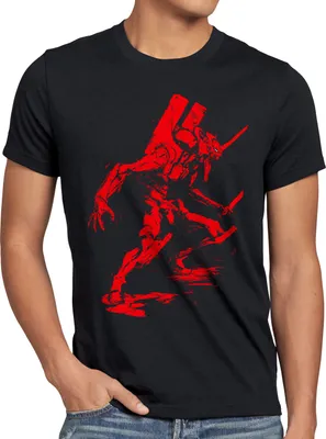 Produktbild von BaumwolleCloud Eva Rage Herren T-Shirt Anime Eva Roboter