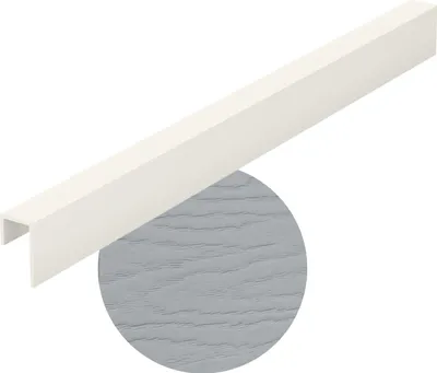 Produktbild von VOX Kerrafront Universalprofil Grau (1 Stück) – 3m Fassaden-Abschlussprofil für Siding & Lamellenpaneele – Wartungsfrei, UV-beständig & Schlagfest
