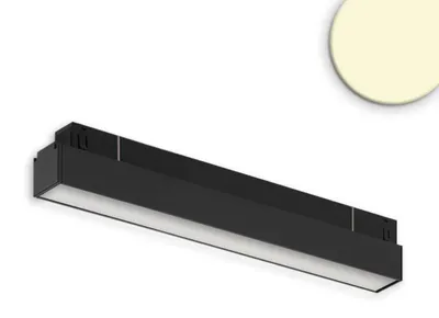 Produktbild von Isoled Track48 Linearleuchte 30cm schwarz, 10W, 120°, 48V, 3000K, CRI90, prismatisch, Line+, DALI dimmbar 116978