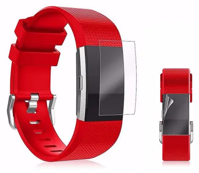 Produktbild von 2x HD Display Schutz Folie Fitbit Charge 2 Schutz Folie LCD Zubehör Hülle Neu
