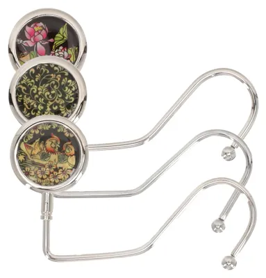 Produktbild von 3er Set Tisch-Taschenhaken für Schreibtische – Robuste und stilvolle Halter für Handtaschen und Rucksäcke