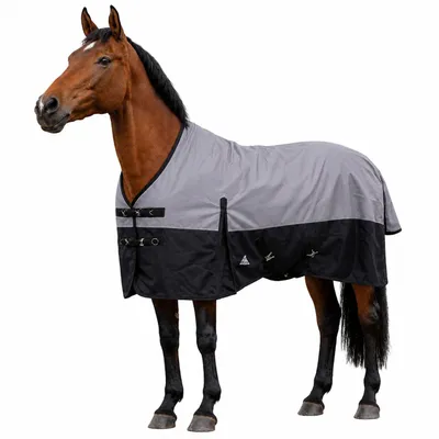 Produktbild von Winterdecke Arctic 1200D HN 150gr Grau/Schwarz Größe (Pferdedecke) - 165 cm