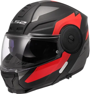 Zdjęcie produktu dla Kask z klapką LS2 FF902 Scope II Duria, czarny mat/czerwony, XL (61/62)