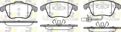 Produktbild von ROADHOUSE Bremsbeläge Satz Vorne Bremsklötze für AUDI A4 Avant (8K5, B8) 21219.11