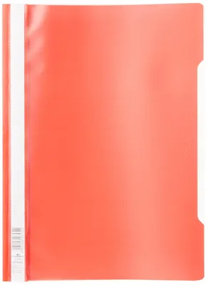 Image de Classeur à feuilles transparent (format A4 standard, en PP), lot de 25, couleur rouge, référence 252303