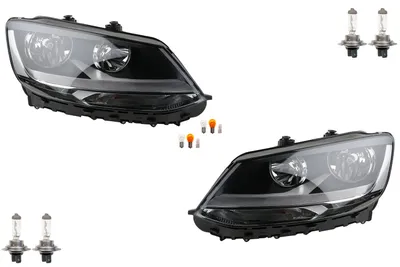 Produktbild von Johns, Scheinwerfer Halogen passend für VW Sharan 7N 06/10-06/15 Leuchtmittel Set Li Re 7N1941005 7N1941006