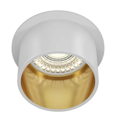 Obrázok produktu pre Maytoni Reif zapustený stropný bod GU10 biely, zlatý Ø68mm