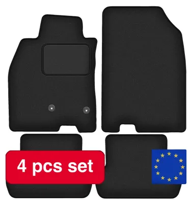 Productafbeelding van Autovloermatten, luxueus interieurontwerp, antislip veiligheid, zwart