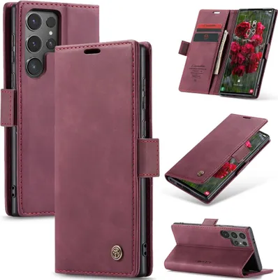 Produktbild von Samsung Galaxy S25 Ultra Hülle - CaseMe 013 Klapphülle - Bordeaux