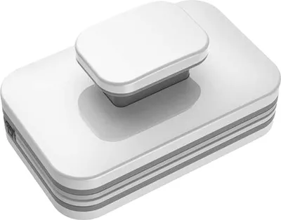 Obrázek produktu pro Magnetický čistič oken, velká rukojeť, oboustranný, vysoká bezpečnost, robustní plastový čisticí nástroj pro skla o tloušťce 3 až 10 mm