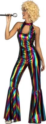 Produktbild von Kostüm für Erwachsene My Other Me Disco Multicolour Rainbow M/L