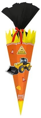 Produktbild von URSUS Schultüten-Bastelset Easy Line "Baustelle", 6-eckig