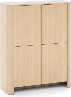 Produktbild von YOURHOUSE24 Hochkommode Bari K-103 Vicenza 103x132x39 cm (Farbe: Eiche)