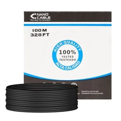 Obrázok produktu pre Nanocable 10.20.0502-EXT-BK, 100 m, Cat6, U/UTP (UTP), Čierna