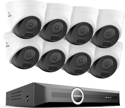 Produktbild von Überwachungskamerasystem, 5MP HD-Auflösung, Nachtsicht bis zu 30 Metern, 8CH 8PCS Kamera, Keine