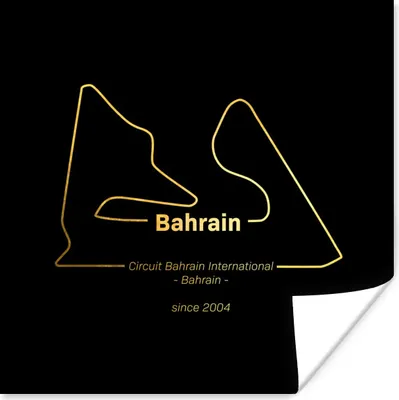 Produktbild von MuchoWow® Poster Bahrain - Formel 1 - Rennstrecke 100x100 cm - Babyzimmer
