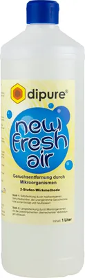 Produktbild von dipure® New Fresh Air Geruchsentferner mit Mikroorganismen 1 Liter Nachfüllflasche