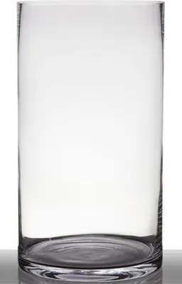 Produktbild von INNA-GLAS Blumenvase Zylinder Sansa Earth, klar, 45cm, Ø25cm - Glasvase