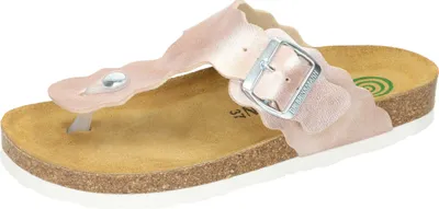 Produktbild von Dr. Brinkmann Damen Pantolette Zehentrenner Metallic Perlmutt Zehensteg 700342, Größe:42 EU, Farbe:Rosa