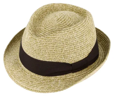 Fiebig Knautschbarer Trilby Strohhut meliert in beige