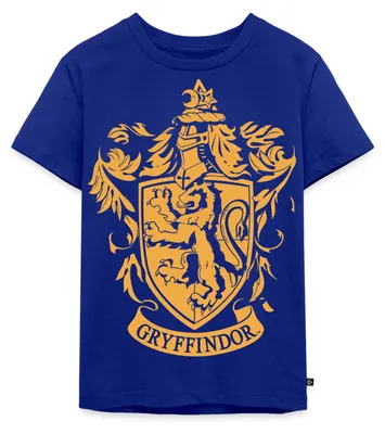 Produktbild von Spreadshirt Harry Potter Haus Gryffindor Wappen Logo Kinder Premium T-Shirt, 98/104 (2 Jahre), Royalblau