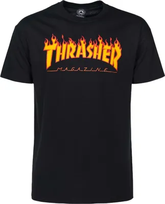 Produktbild von Thrasher Flame Kurzarm-t-shirt Orange S Mann Orange S