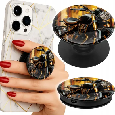 Image de Porte-téléphone Finger Popsocket / Ventilateur pour casque de moto