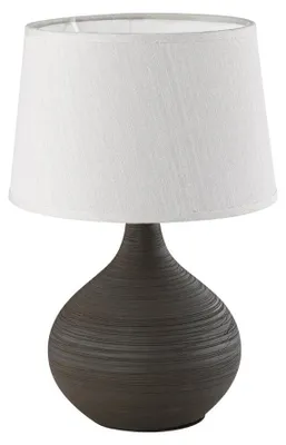 Obrázek produktu pro Reality Leuchten R50371026, Hnědá, Cappuccino, Keramický, Textil, IP20, E14, 1 žárovek, 40 W