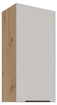 Produktbild von Küchen Hängeschrank 45 cm Küche SOLANO Kaschmir beige matt + Eiche Artisan matt Küchenzeile Küchenblock Küche Einbauküche