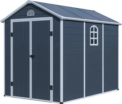 Obrázok produktu pre G21 Záhradný domček G21 Boston 670 - 241 x 278 cm, plastový, sivý G21-6390074