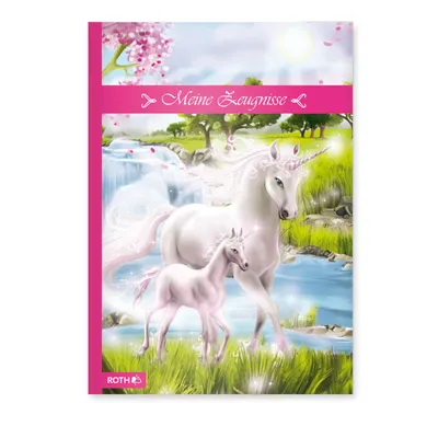 Immagine prodotto di Raccoglitore per pagelle ROTH "Unicorno con puledro" DIN A4