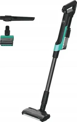 Imagen del producto de Hoover HF210P 011, aspiradora de mano 2 en 1, sin bolsa, color turquesa, diseño rectangular, para uso en seco, EPA