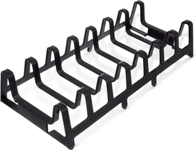 Zdjęcie produktu dla Stojak na pokrywki i talerze czarny 30x14x6 cm