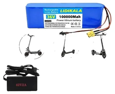 Productafbeelding van Lithium-ion batterijpack, 100Ah capaciteit, intelligent batterijbeheersysteem (BMS), XT60 DC-lader