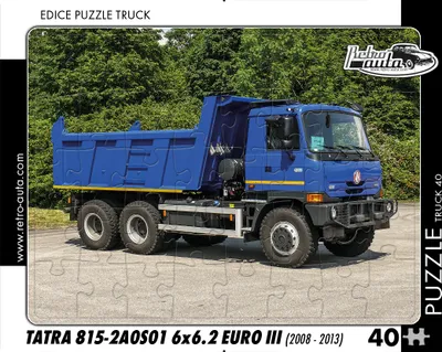 Obrázok produktu pre Puzzle TRUCK 40 - Tatra 815-2A0S01 6x6.2 EURO III (2008 - 2013) - 40 dielikov