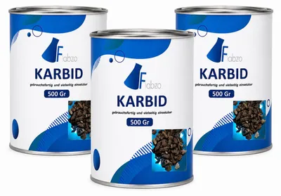 Produktbild von Karbid Kalziumkarbid 7-15mm, 3x500g (1500g)